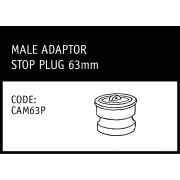 Marley Camlock Male Adaptor to Stop Plug 63mm - CAM63P
